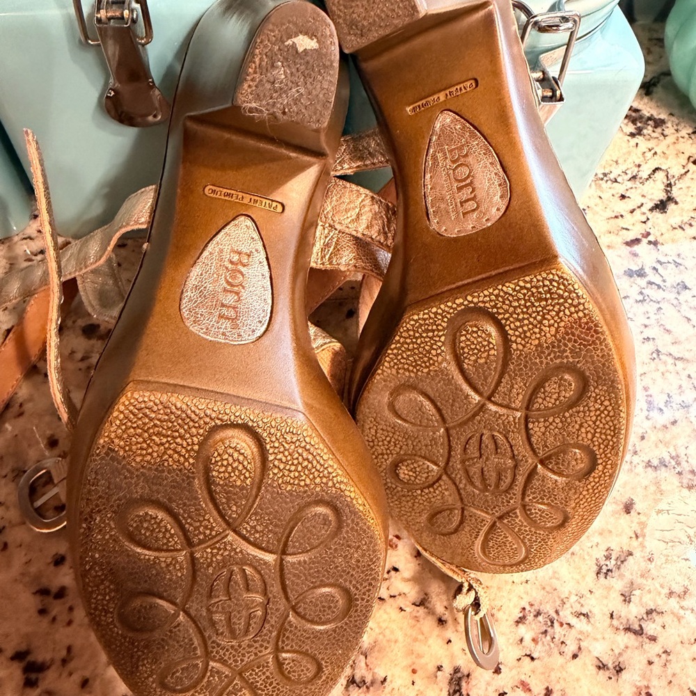 Born Metallic Strappy Sandal - Picture 3 of 8